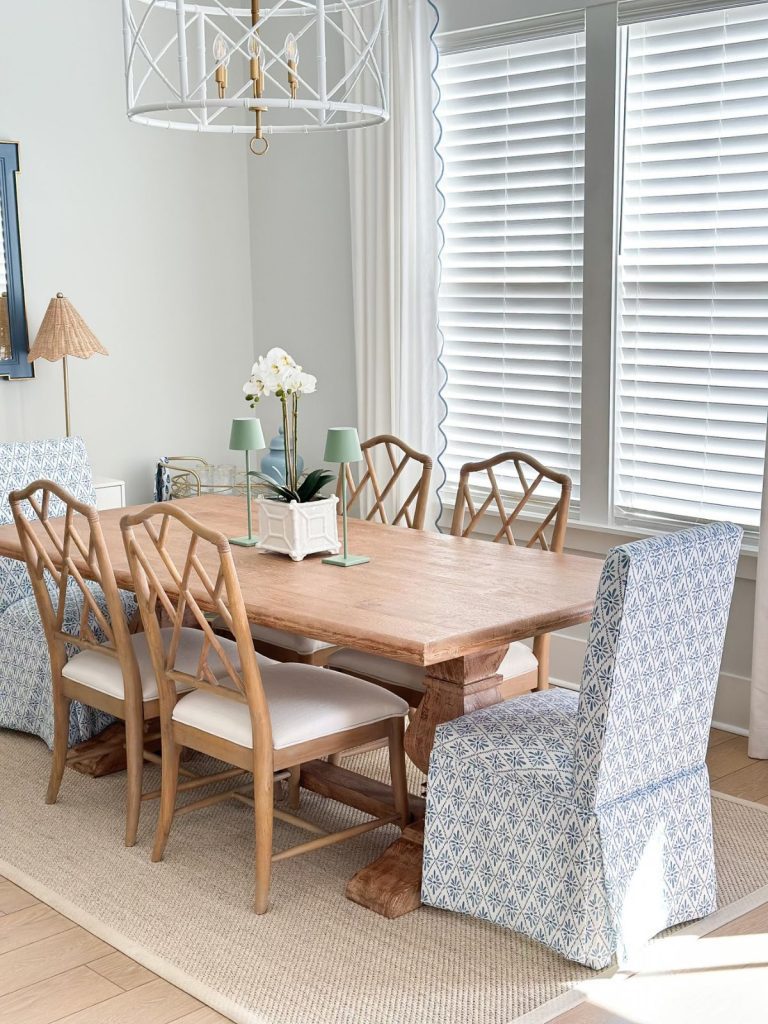 a dining room table