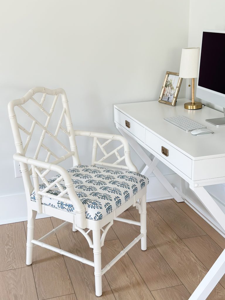reupholstered desk chair